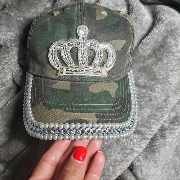 Camo Accessories - Brand New Hand Cafted Embellished Camo hat